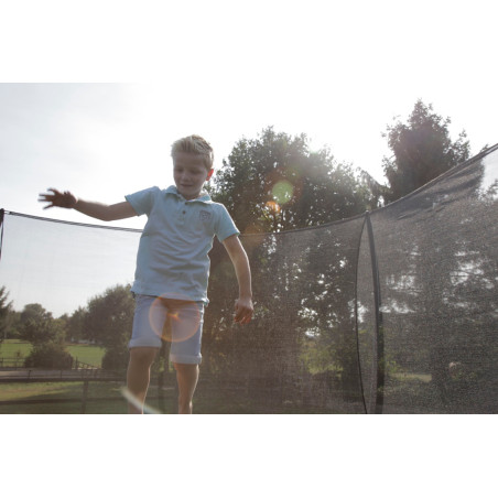 EXIT Trampoline Silhouette inground ø366cm avec filet de sécurité - vert