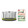 EXIT Trampoline Silhouette inground ø427cm avec filet de sécurité - vert