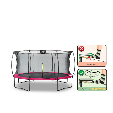EXIT Trampoline Silhouette ø427cm - rose