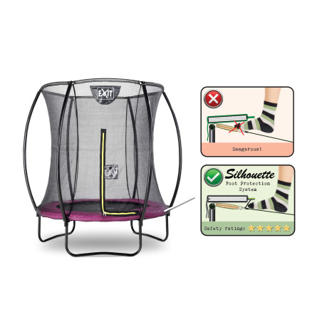 EXIT Trampoline Silhouette ø183cm - rose