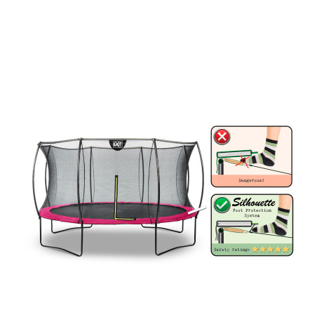 EXIT Trampoline Silhouette ø366cm - rose