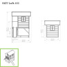 EXIT Loft 500 cabane de jeu en bois - vert