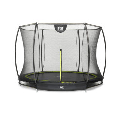 EXIT Trampoline Silhouette inground ø244cm avec filet de sécurité - noir