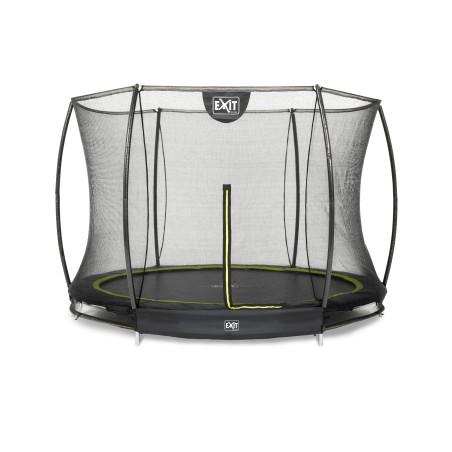 EXIT Trampoline Silhouette inground ø244cm avec filet de sécurité - noir