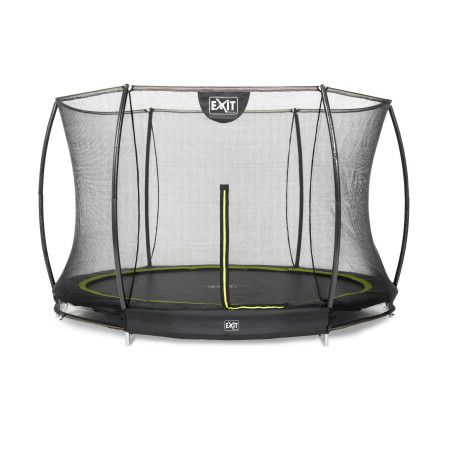 EXIT Trampoline Silhouette inground ø305cm avec filet de sécurité - noir