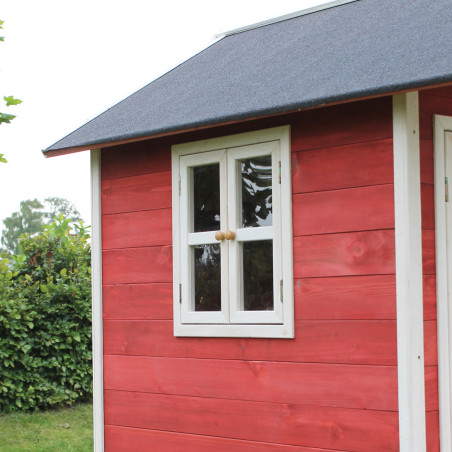 EXIT Loft 100 cabane de jeu en bois - rouge