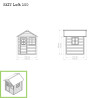 EXIT Loft 100 cabane de jeu en bois - rouge
