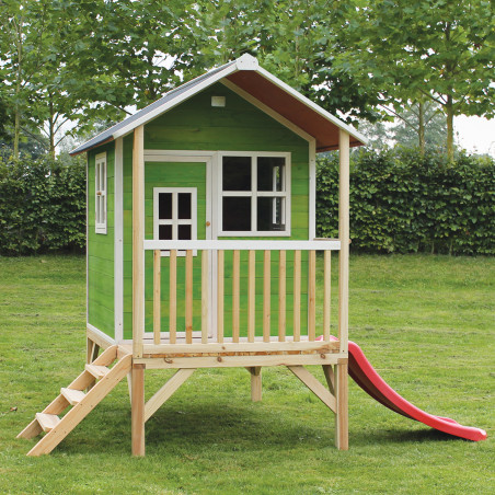 EXIT Loft 300 cabane de jeu en bois - vert