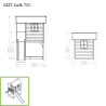 EXIT Loft 700 cabane de jeu en bois - vert