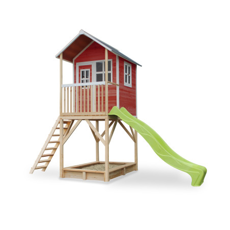 EXIT Loft 700 cabane de jeu en bois - rouge