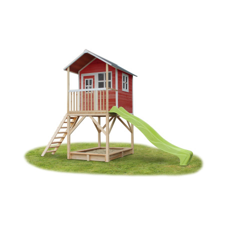 EXIT Loft 700 cabane de jeu en bois - rouge