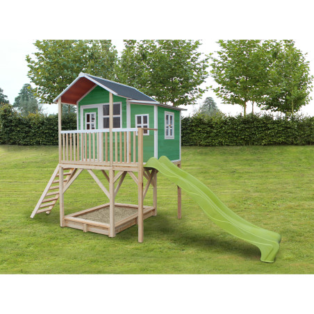 EXIT Loft 750 cabane de jeu en bois - vert