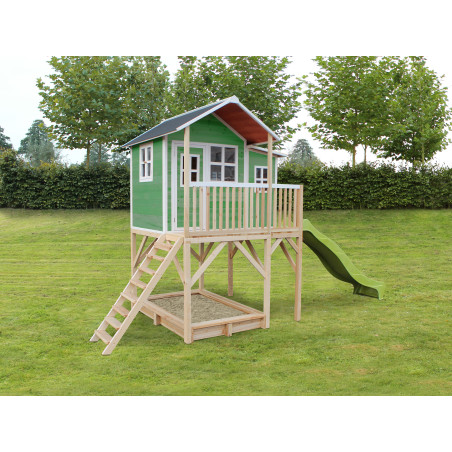 EXIT Loft 750 cabane de jeu en bois - vert