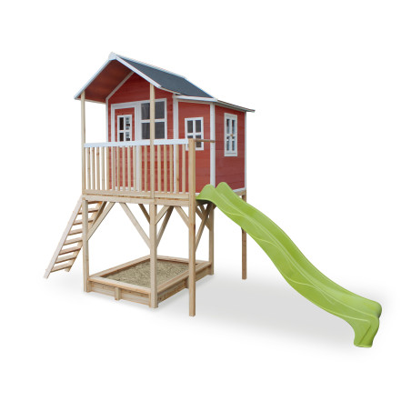 EXIT Loft 750 cabane de jeu en bois - rouge