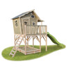 EXIT Crooky 750 cabane de jeu en bois - gris-beige