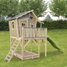 EXIT Crooky 750 cabane de jeu en bois - gris-beige
