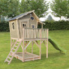 EXIT Crooky 750 cabane de jeu en bois - gris-beige