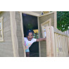 EXIT Crooky 750 cabane de jeu en bois - gris-beige