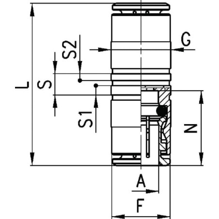 Accouplement rapide femelle CAMOZZI 658012