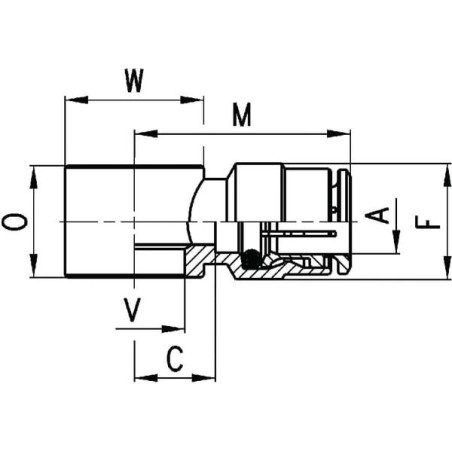 Accouplement rapide femelle CAMOZZI 66101038