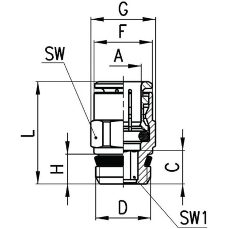 Accouplement rapide femelle CAMOZZI S6510614