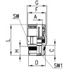 Accouplement rapide femelle CAMOZZI S65101014