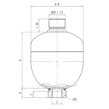 Accumulateur SAIP WA21020161OFDA100