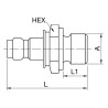Adaptateur PARKER 15013714TE