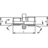 Raccord de réduction BURNETT & HILLMAN VNM2622