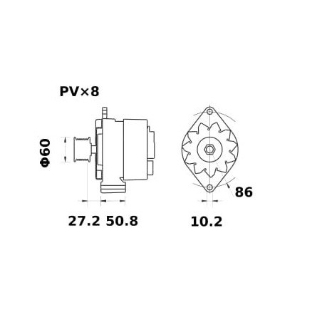 Alternateur MAHLE MG268
