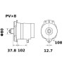 Alternateur 48V 180A MAHLE MG93