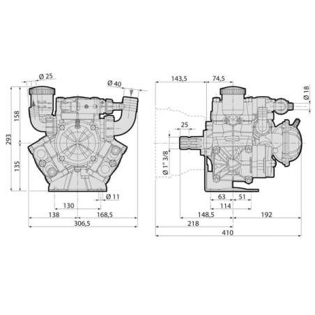 Pompe à membrane ANNOVI REVERBERI 16263AR