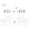 Arbre de transmission BONDIOLI/6PAVESI CS0N121CER10R10