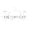 Arbre de transmission BONDIOLI/6PAVESI CSHN121CER10R10