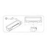 Auge à suspendre 100cm - 42L OK PLAST 1620100001