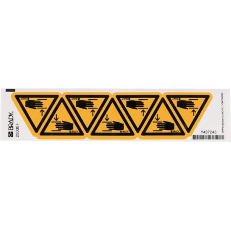 Autocollant Avertissement 50mm BRADY WB250307