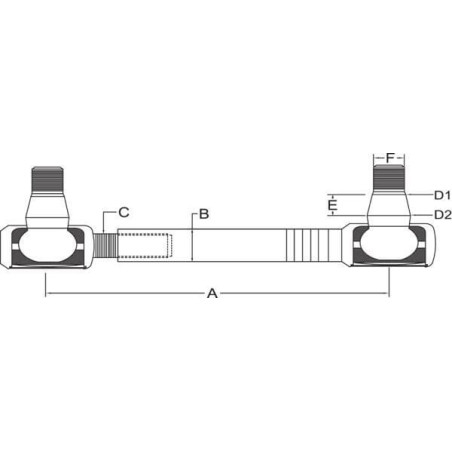 Barre d'accouplement complète UNIVERSEL SHP727KR