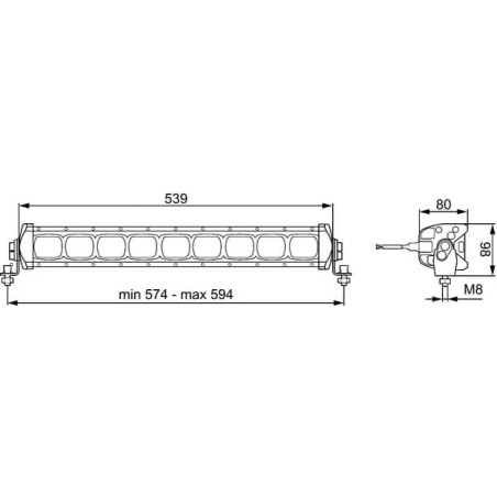 Barre d'éclairage HELLA 1GJ360002002