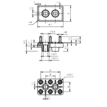 Barrette de connexion UNIVERSEL EM9809007WAKR