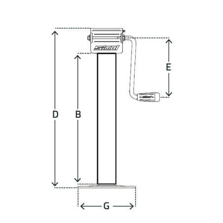 Béquille SIMOL STRDG706W