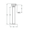Béquille SIMOL STRDG706W