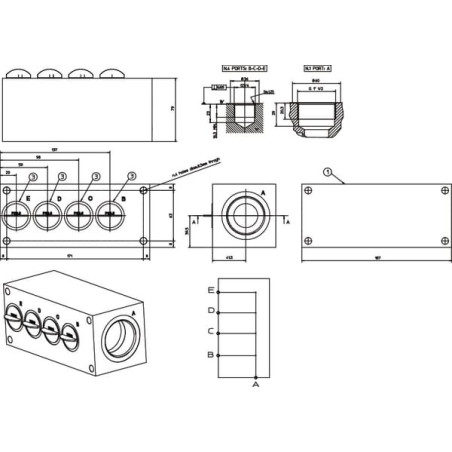 Bloc de retour DANFOSS KRVB004