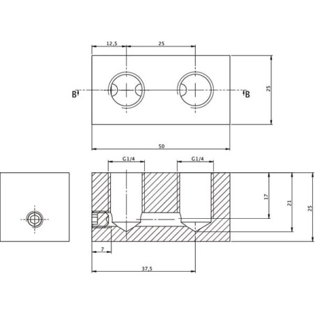 Bloc de distribution UNIVERSEL CWP214