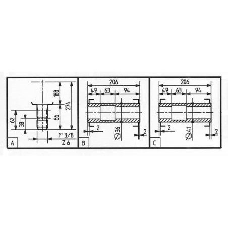Boîtier de renvoi d'angle COMER 278524