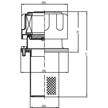 Bouchon de remplissage MP-FILTRI TA46FL10B00C65