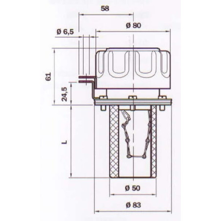 Bouchon de remplissage MP-FILTRI TA80FL10B00C80