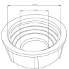 Bouchon de réservoir CASE IH 255345A1