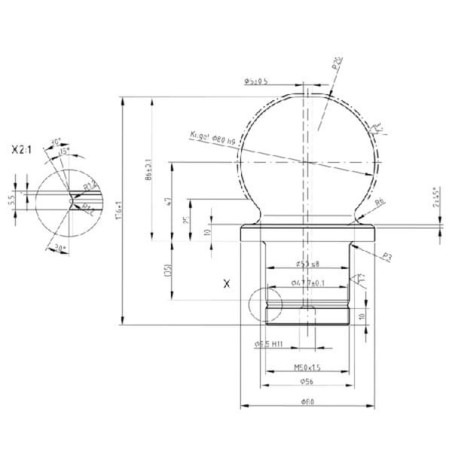 Boule d'attelage ROCKINGER RO71177
