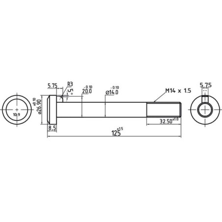 Boulon de roue UNIVERSEL 3141586R2N