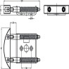 Butoir de porte à ressort MEA TB336105
